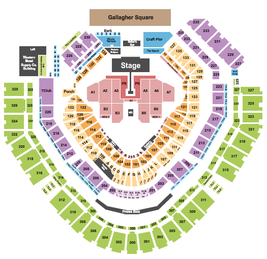 Petco Park Green Day Seating Chart